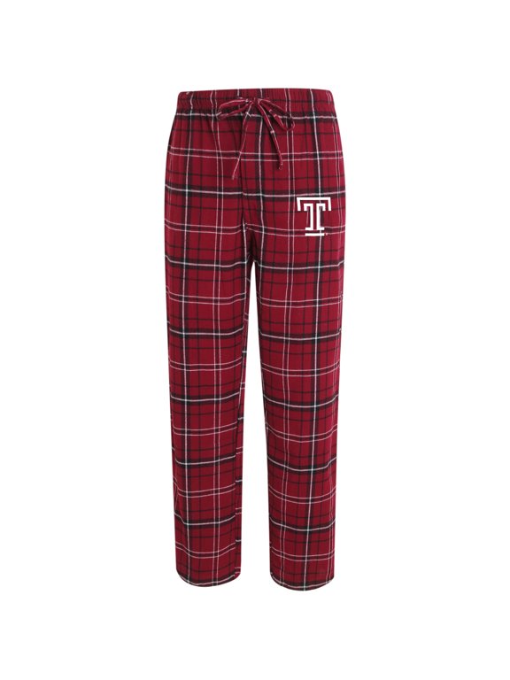 Men's Concepts Sport Maroon/Black Temple Owls Ultimate Flannel Pants