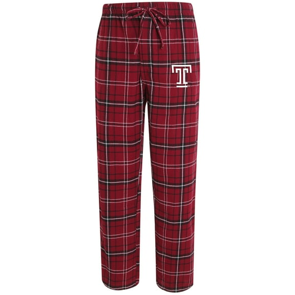 Men's Concepts Sport Maroon/Black Temple Owls Ultimate Flannel Pants