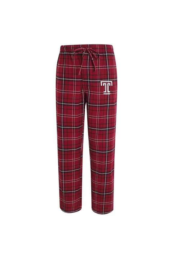Men's Concepts Sport Maroon/Black Temple Owls Ultimate Flannel Pants