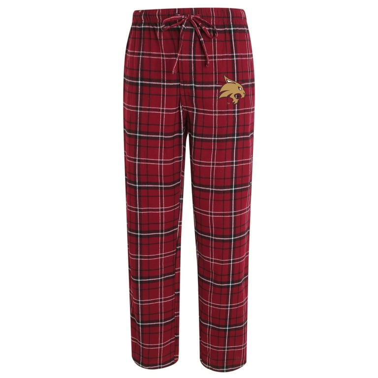Men s Concepts Sport Maroon Black Texas State Bobcats Ultimate Flannel Pants Walmart
