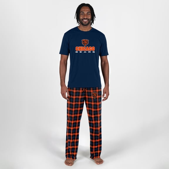 Men's Concepts Sport Navy Chicago Bears Big & Tall Highland Sleep Set