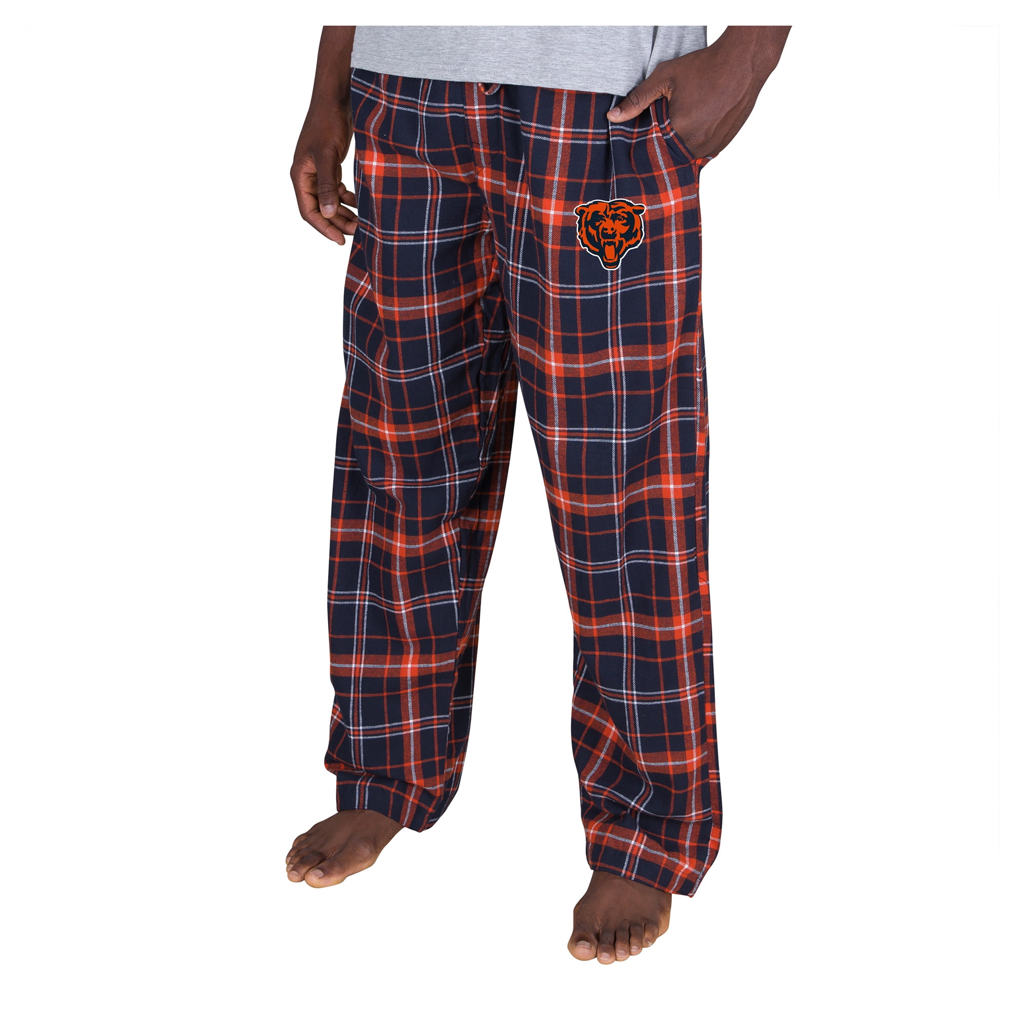 Men's-Concepts Sport Navy Chicago Bears Ultimate Plaid Flannel Pants ...