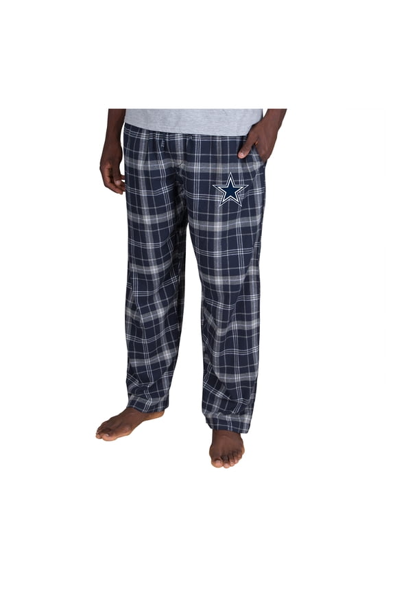 Men's-Concepts Sport Navy Dallas Cowboys Ultimate Plaid Flannel Pants