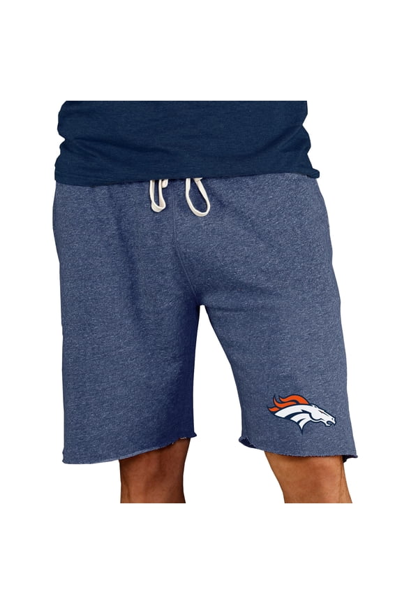 Men's Concepts Sport Navy Denver Broncos Mainstream Terry Shorts