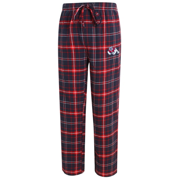 Men's Concepts Sport Navy/Red Fresno State Bulldogs Ultimate Flannel Pants