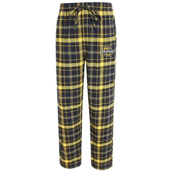 Men's Concepts Sport Navy/Gold Marquette Golden Eagles Ultimate Flannel Pants