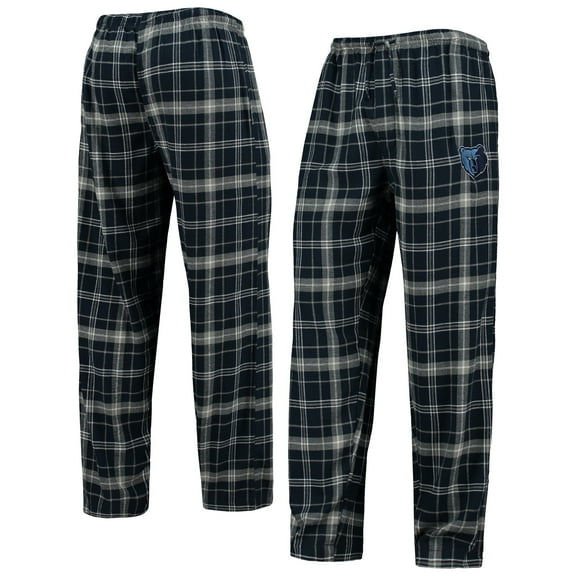 Men's Concepts Sport Navy/Gray Memphis Grizzlies Ultimate Plaid Flannel Pants