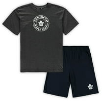 Men's Concepts Sport Navy/Heathered Charcoal Toronto Maple Leafs Big & Tall Top & Shorts Sleep Set