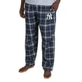 thumbnail image 1 of Men's Concepts Sport Navy New York Yankees Ultimate Plaid Flannel Pajama Pants, 1 of 2