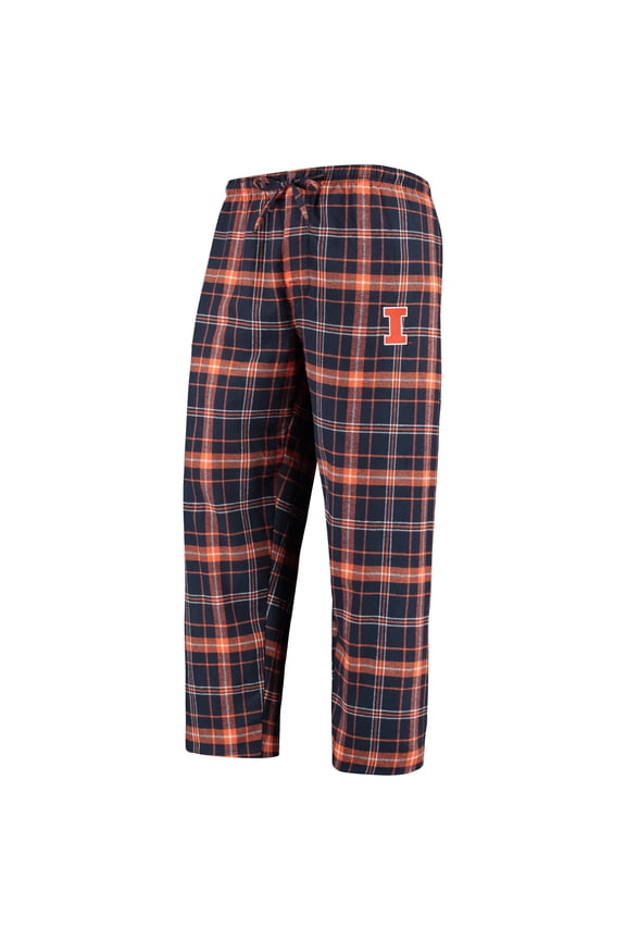 Men's Concepts Sport Navy/Orange Illinois Fighting Illini Ultimate Flannel Pants