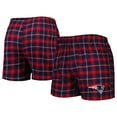 thumbnail image 1 of Men's Concepts Sport Navy/Red New England Patriots Ledger Flannel Boxers, 1 of 4