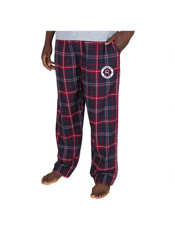 Men's Concepts Sport Navy/Red New England Revolution Ultimate Flannel Sleep Pants