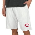 thumbnail image 1 of Men's Concepts Sport Oatmeal Cincinnati Reds Mainstream Terry Tri-Blend Shorts, 1 of 1