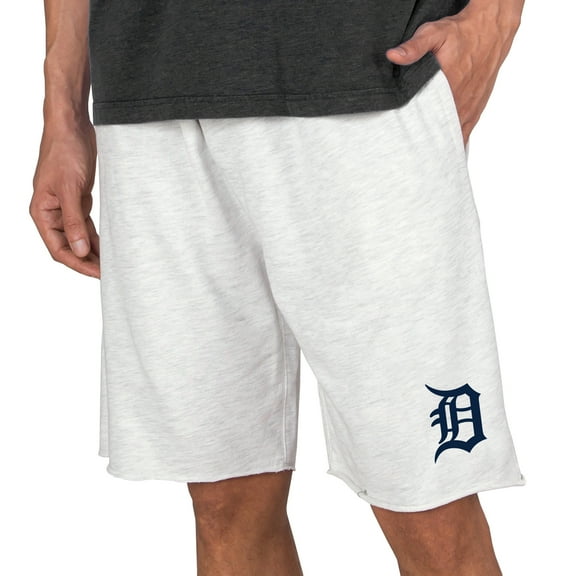 Men's Concepts Sport Oatmeal Detroit Tigers Mainstream Terry Tri-Blend Shorts