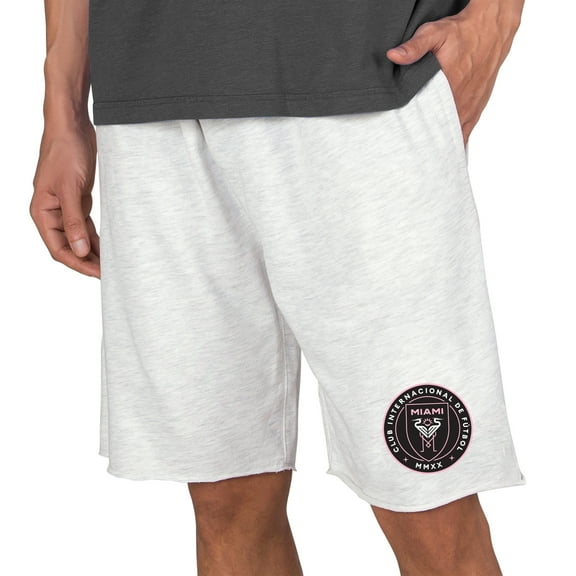 Men's Concepts Sport Oatmeal Inter Miami CF Mainstream Terry Shorts