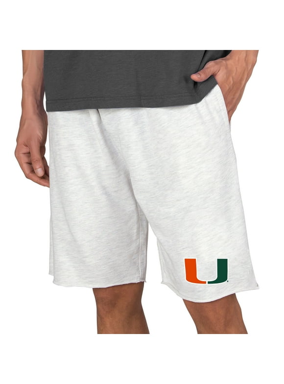 Men's Concepts Sport Oatmeal Miami Hurricanes Mainstream Tri-Blend Shorts