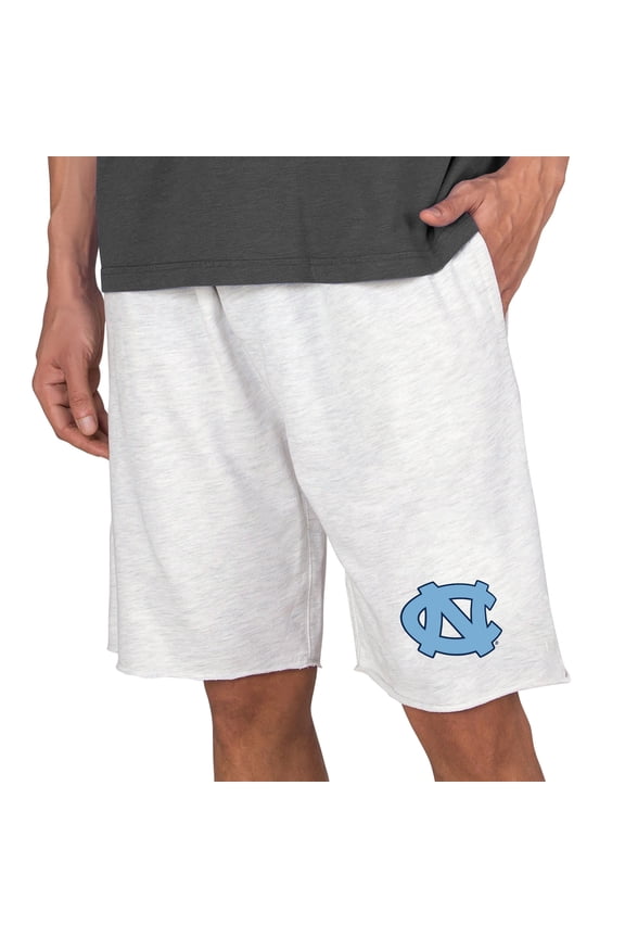 Men's Concepts Sport Oatmeal North Carolina Tar Heels Mainstream Tri-Blend Shorts