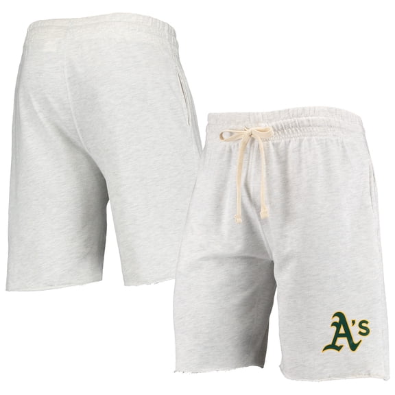 Men's Concepts Sport Oatmeal Athletics Mainstream Terry Tri-Blend Shorts