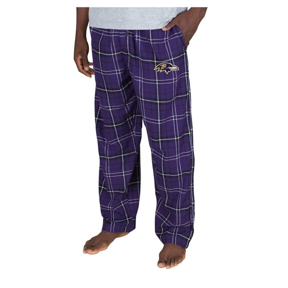 Men's-Concepts Sport  Purple Baltimore Ravens Ultimate Plaid Flannel Pants