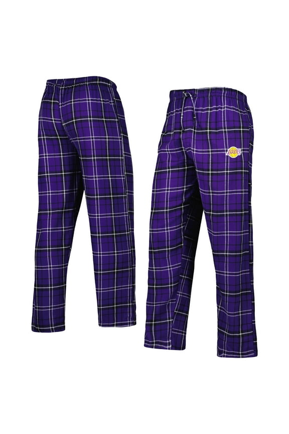 Men's Concepts Sport Purple/Black Los Angeles Lakers Ultimate Plaid Flannel Pants