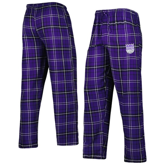 Men's Concepts Sport Purple/Black Sacramento Kings Ultimate Plaid Flannel Pants