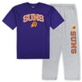 thumbnail image 1 of Men's Concepts Sport Purple/Heather Gray Phoenix Suns Big & Tall Top and Pajama Pants Sleep Set, 1 of 3