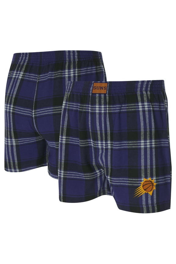 Men's Concepts Sport Purple Phoenix Suns Region Flannel Boxer Short