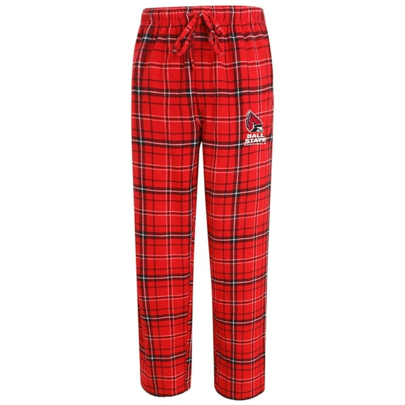 Men's Concepts Sport Red/Black Ball State Cardinals Ultimate Flannel Pants