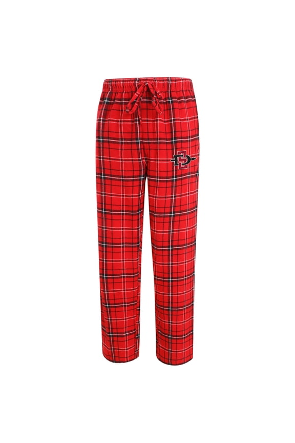 Men's Concepts Sport Red/Black San Diego State Aztecs Ultimate Flannel Pants