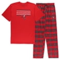 thumbnail image 1 of Men's Concepts Sport Red/Black Tampa Bay Buccaneers Big & Tall Flannel Sleep Set, 1 of 4