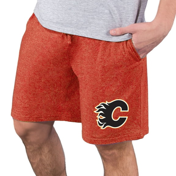 Men's Concepts Sport Red Calgary Flames Quest Knit Jam Shorts