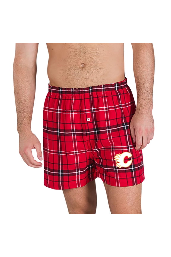 Men's Concepts Sport Red Calgary Flames Ultimate Flannel Boxers