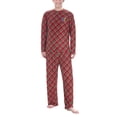 thumbnail image 1 of Men's Concepts Sport Red/Green Kansas Jayhawks Holly Knit Long Sleeve Top and Pant Set, 1 of 1