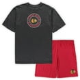 thumbnail image 1 of Men's Concepts Sport Red/Heathered Charcoal Chicago Blackhawks Big & Tall Top & Shorts Sleep Set, 1 of 3
