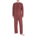 thumbnail image 1 of Men's Concepts Sport Red Los Angeles Chargers Holly Allover Print Knit Long Sleeve Top & Pants Set, 1 of 1
