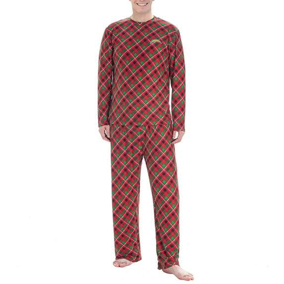 Men's Concepts Sport Red Los Angeles Chargers Holly Allover Print Knit Long Sleeve Top & Pants Set
