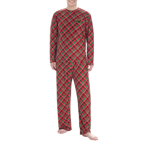 Men's Concepts Sport Red Minnesota Wild Holly Knit Long Sleeve Top & Pants Set