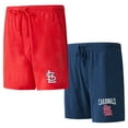 thumbnail image 1 of Men's Concepts Sport Red/Navy St. Louis Cardinals Two-Pack Meter Sleep Shorts, 1 of 1