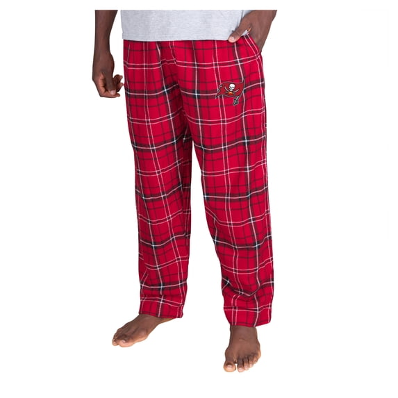 Men's-Concepts Sport Red Tampa Bay Buccaneers Ultimate Plaid Flannel Pants