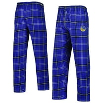 Men's Concepts Sport Royal/Black Golden State Warriors Ultimate Plaid Flannel Pants