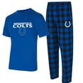 thumbnail image 1 of Men's Concepts Sport Royal/Black Indianapolis Colts Avondale T-Shirt & Flannel Pants Set, 1 of 3