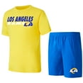 thumbnail image 1 of Men's Concepts Sport Royal/Gold Los Angeles Rams Meter Top & Shorts Sleep Set, 1 of 3