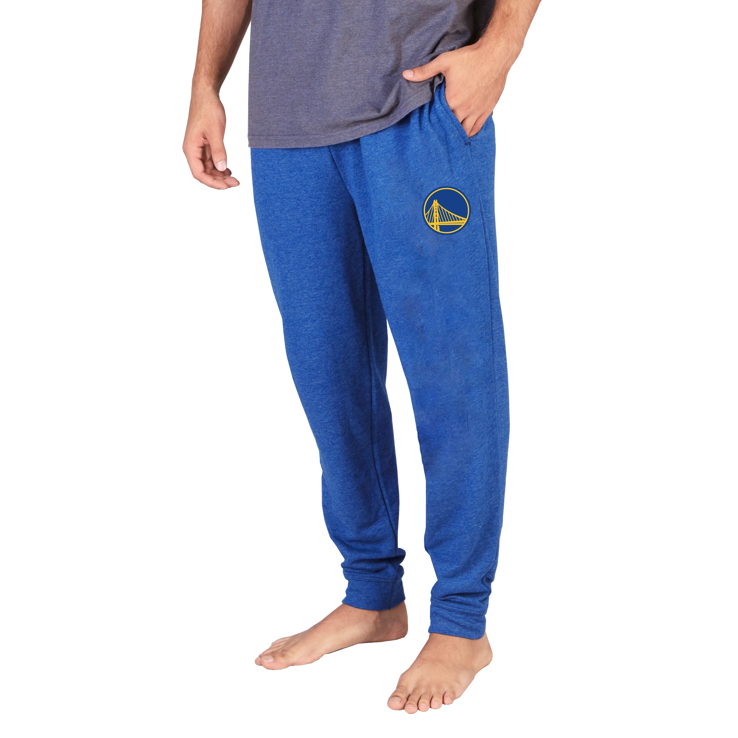 Men's Concepts Sport Royal Golden State Warriors Mainstream Cuffed Terry Pants - image 1 of 1