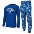 thumbnail image 1 of Men's Concepts Sport  Royal Indianapolis Colts Chestnut Long Sleeve Top & Pants Set, 1 of 3