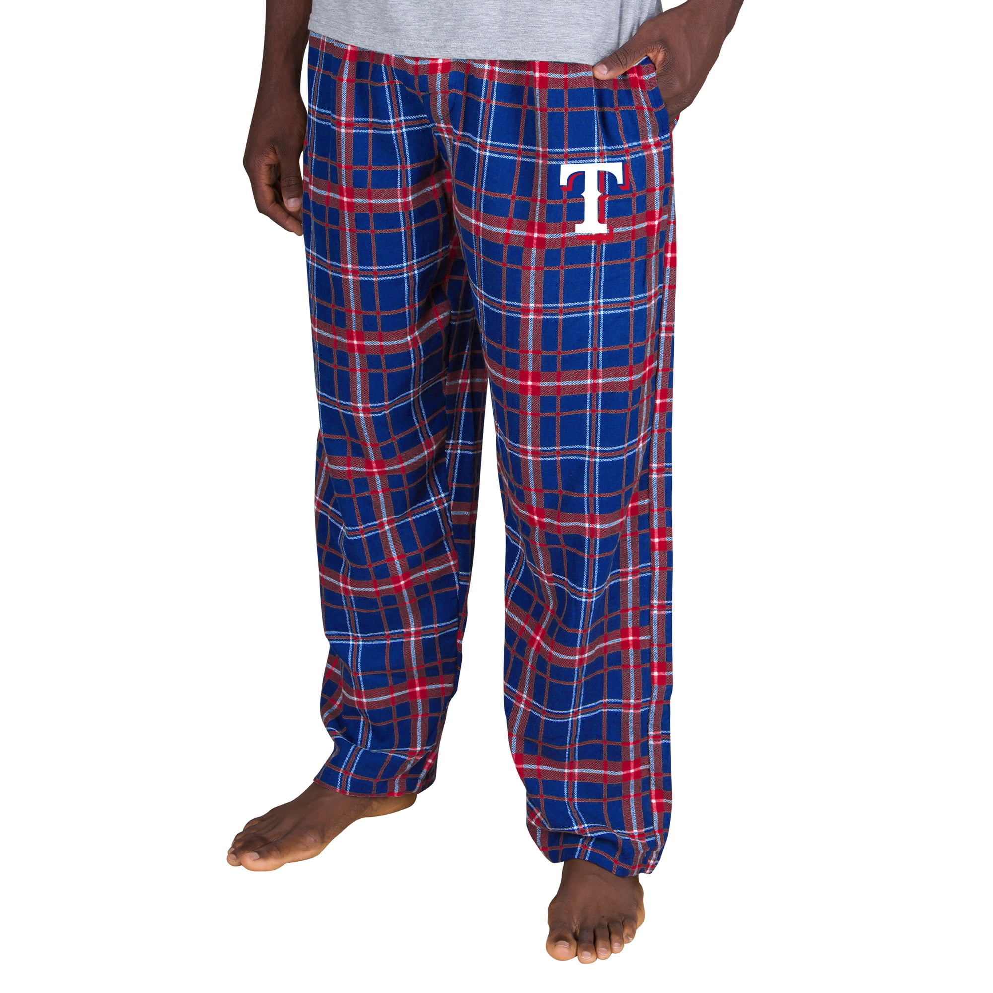 Concepts Sport Men's Texas Rangers Ultimate Plaid Flannel Pajama Pants ...