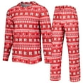 thumbnail image 1 of Men's Concepts Sport Scarlet Rutgers Scarlet Knights Swivel Long Sleeve Top & Pants Sleep Set, 1 of 5