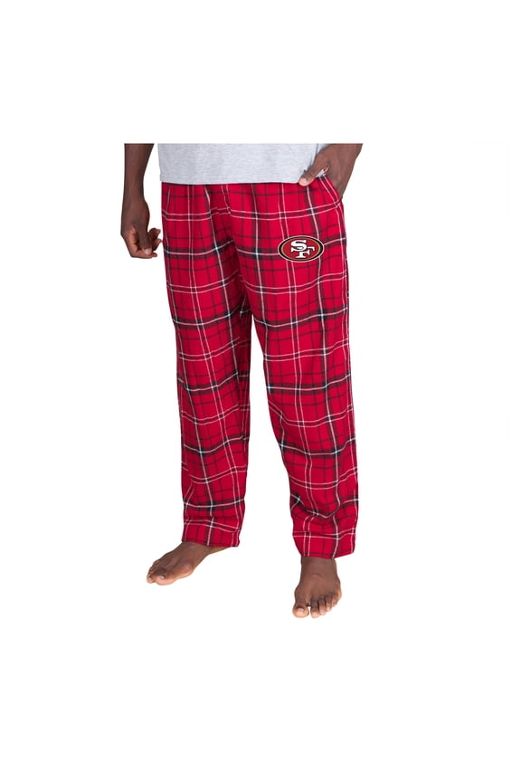 Men's-Concepts Sport Scarlet San Francisco 49ers Ultimate Plaid Flannel Pants