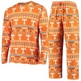 thumbnail image 1 of Men's Concepts Sport Tennessee Orange Tennessee Volunteers Ugly Sweater Knit Long Sleeve Top and Pant Set, 1 of 5