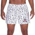 thumbnail image 1 of Men's Concepts Sport White Arizona Wildcats Epiphany Allover Print Knit Boxer Shorts, 1 of 1
