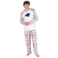 thumbnail image 1 of Men's Concepts Sport White Carolina Panthers Tidings All-Over Print Knit Long Sleeve Top & Pants Set, 1 of 1